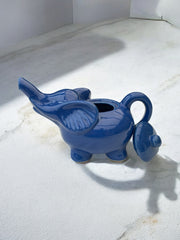 Théière éléphant bleue