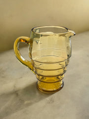 Grande cruche ambrée art déco