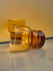 Duo de verres Pernod ambrés