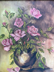 Grande peinture sur toile cadre doré