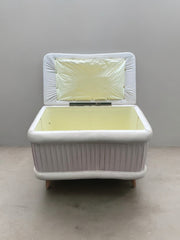 Coffre pieds compas années 60