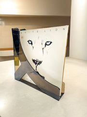 Support disque boomerang en plexiglass fumé