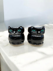 Deux tasses de la marque de café belge Chat Noir années 80