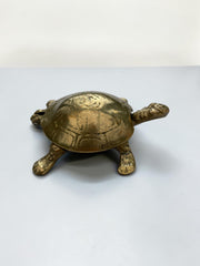 Cendrier / vide poche laiton tortue