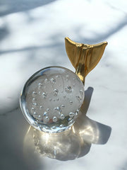 Statue baleine style Murano