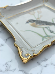 Vide-poche ou cendrier en céramique oiseau