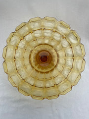 Plat à gâteaux ambré art déco