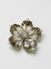 Cendrier fleur en métal années 70