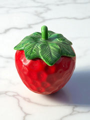 Fraise en barbotine pot à biscuits