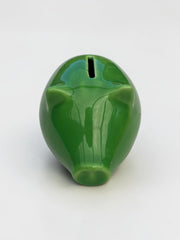 Tirelire cochon céramique vert pop