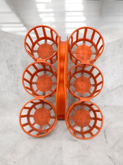 Porte bouteilles orange vintage Curver