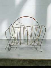 Porte revues vintage laiton