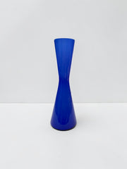 Vase bleu diabolo italien années 60-70