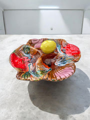 Grand plat céramique style Vallauris