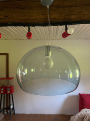 Lampe Kartell fl/y bleu transparent