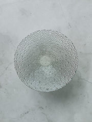 Grande corbeille à fruits ou centre de table en verre « gouttes de pluie » Pavel Panek