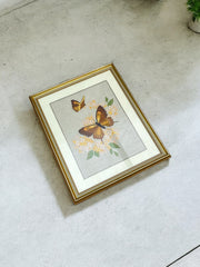 Grand cadre doré papillons