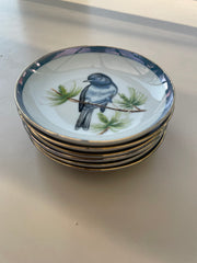 Six coupelles oiseaux
