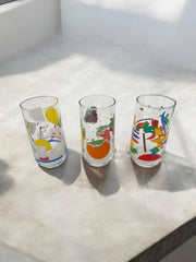 Six verres vintage à eau/limonade