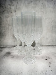 6 flûtes en cristal
