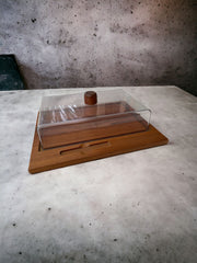 Plateau à fromages teck et plateau à condiments