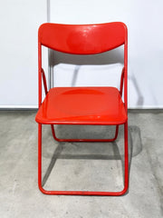 Chaise pliante rouge Niels Gammelgaard