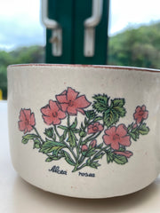 2 tasses/bols fleuries