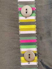 Duo de coussins motif floral style seventies