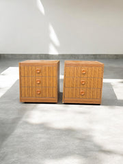 Duo de tables de nuits ou petits meubles d’appoint années 70