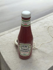 Téléphone bouteille de ketchup Heinz années 80 pop art