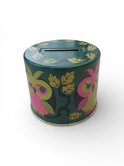 Tirelire vintage hibou en metal