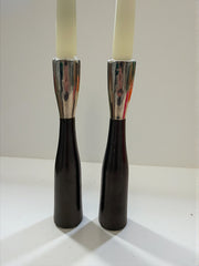 Duo de bougeoirs modernistes