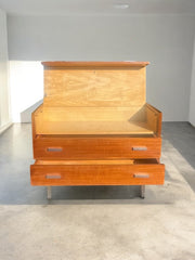 Commode/ coiffeuse bois années 60