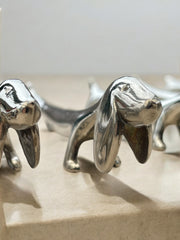 8 repose couverts teckel métal argenté