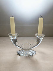 Bougeoir en cristal Val Saint Lambert modèle impérial