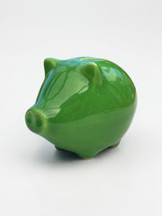 Tirelire cochon céramique vert pop
