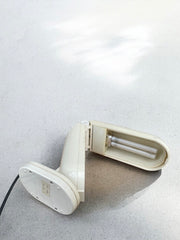 Lampe Z blanche dans le style de Fase, Omni Bambina, vintage pop, années 80