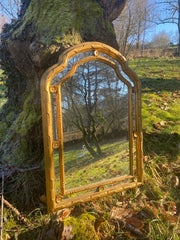 Miroir ancien en bois doré