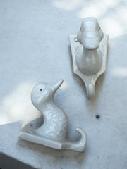 Crochets canard porcelaine