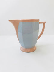 Pichet/vase en faïence Digoin Sarreguemines pastel