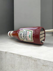 Téléphone bouteille de ketchup Heinz années 80 pop art