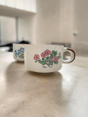 2 tasses/bols fleuries