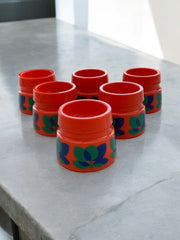 6 coquetiers Emsa vintage orange