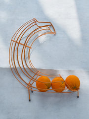 Distributeur à oranges/pommes vintage en métal