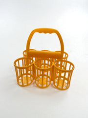 Porte bouteilles jaune vintage Curver