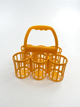 Porte bouteilles jaune vintage Curver