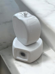 Sel poivre céramique blanche années 70