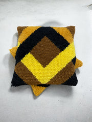 Trio de coussins en laine années 60