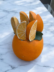 Épandeur de beurre ou confiture vintage années 60/70 support orange