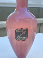 Vase rose opaline de Murano